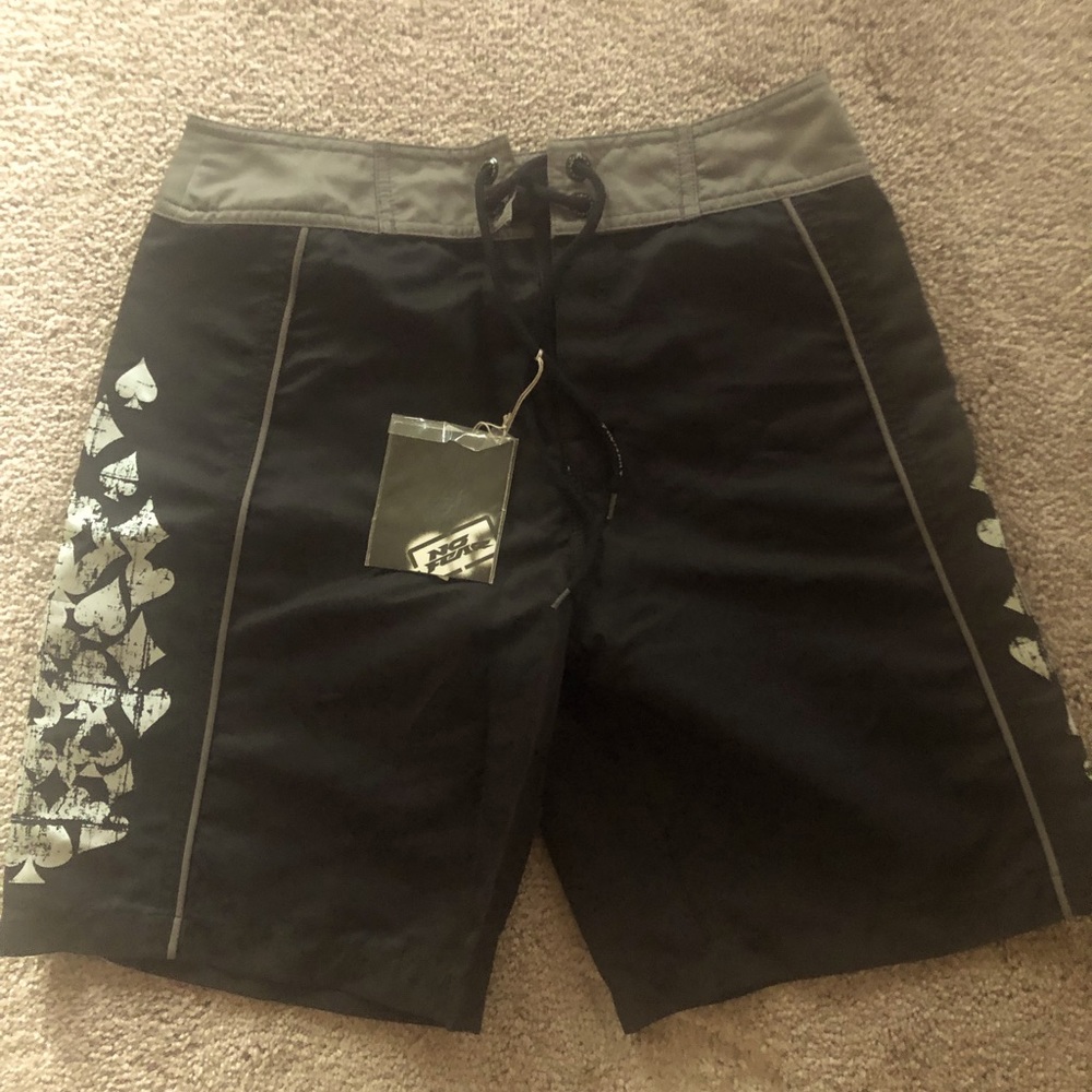 NEW Youth boys 26 “No Fear” swim shorts.